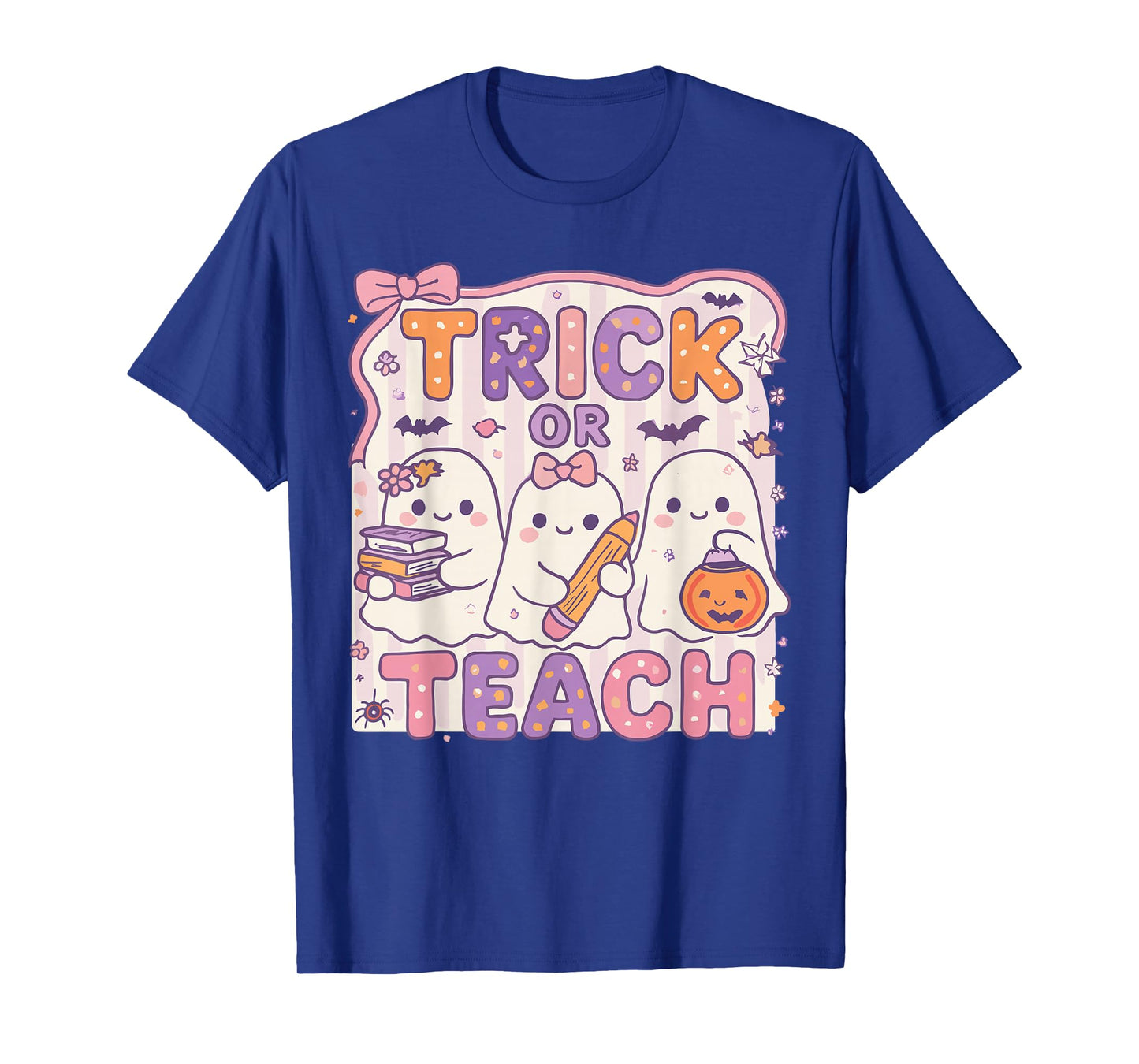 Trick or Teach Retro Halloween Teacher Look T-Shirt
