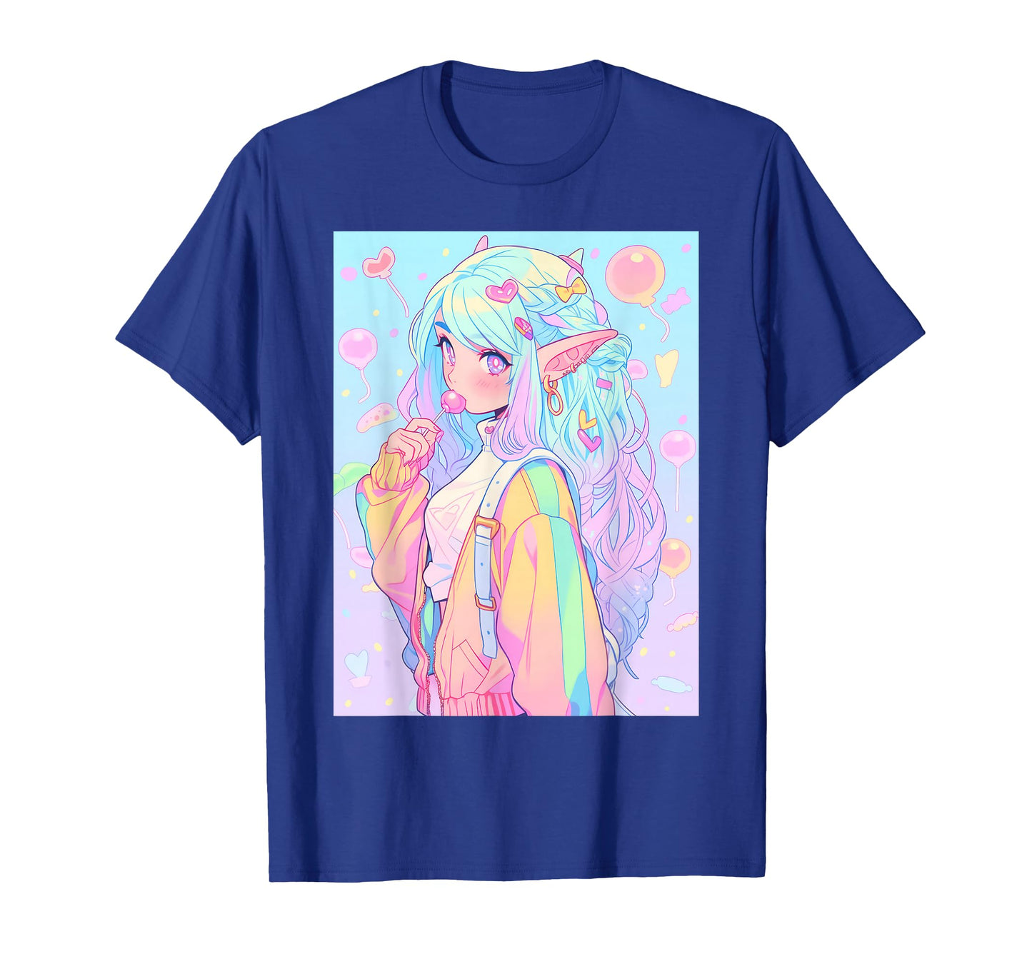 Anime Girl Pastel Kawaii Waifu Elves Girl T-Shirt