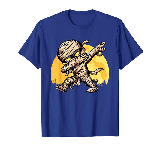 Dabbing Mummy Costume Dab Dancing Men Kids Boys Halloween T-Shirt