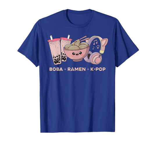 Kawaii Kpop Boba Ramen K-Pop Anime K Pop T-Shirt