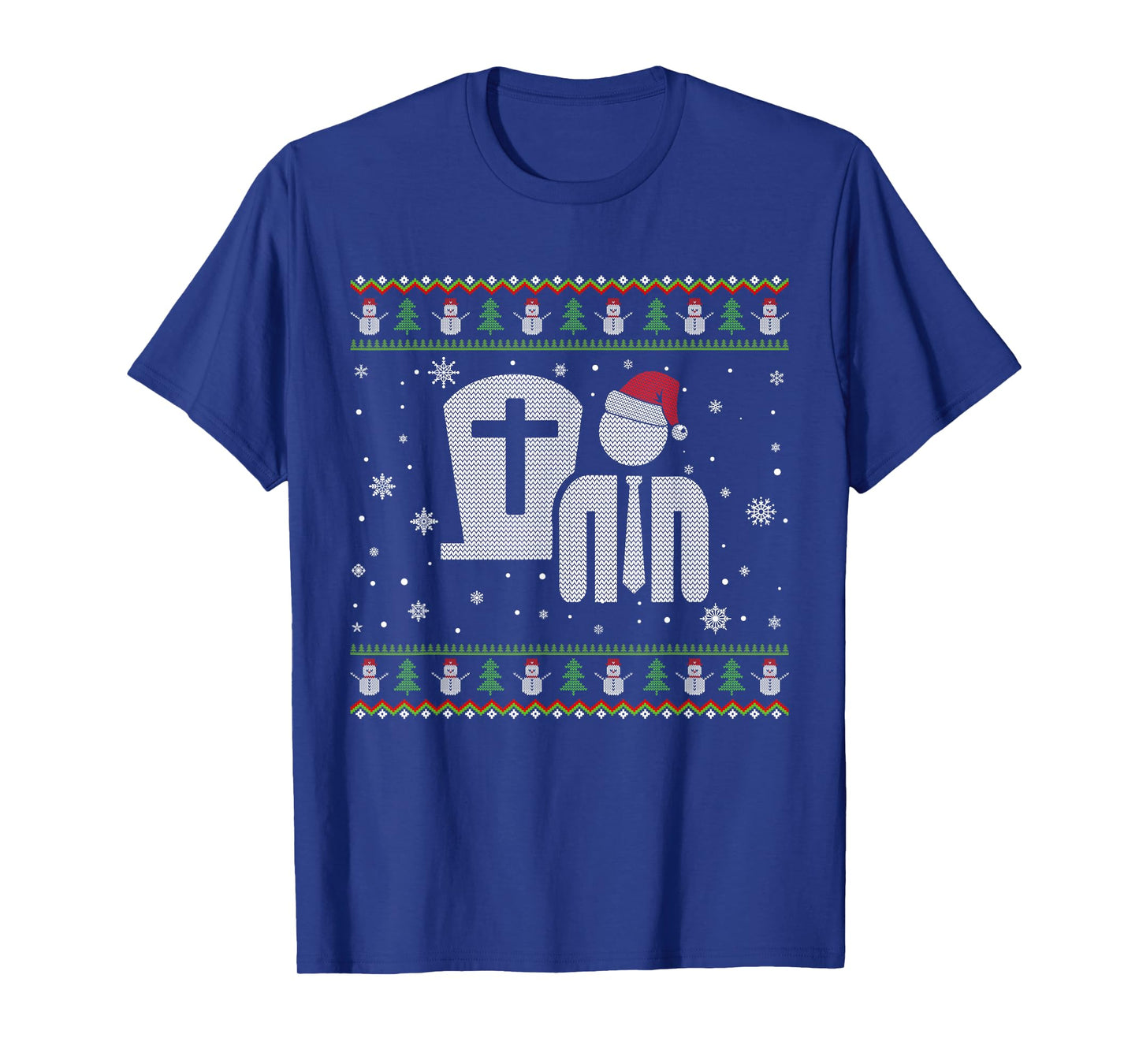 Funeral Director Santa Hat Ugly Christmas Sweaters Pajamas T-Shirt