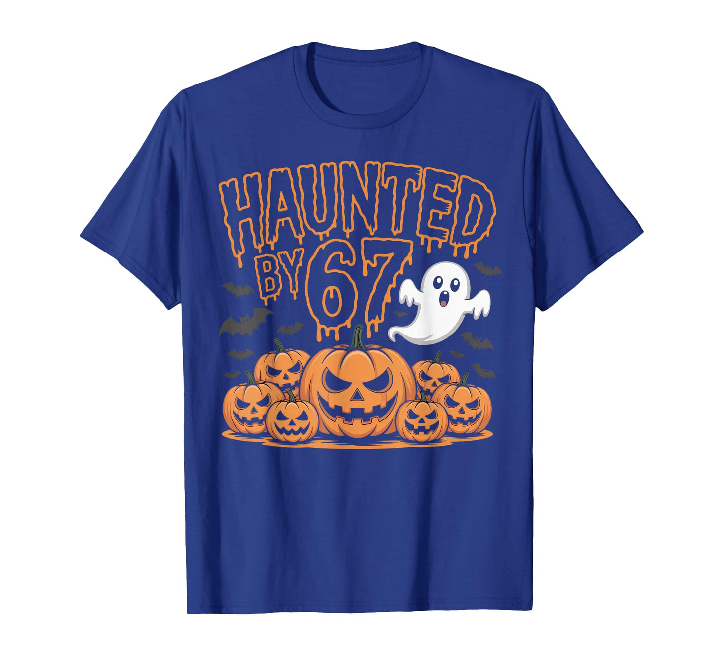 Haunted by 67 Funny Ghost and Pumpkin Halloween Costume T-Shirt