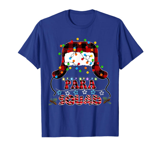 Para Crew Xmas Tee Santa's Favorite Paraprofessional Squad T-Shirt