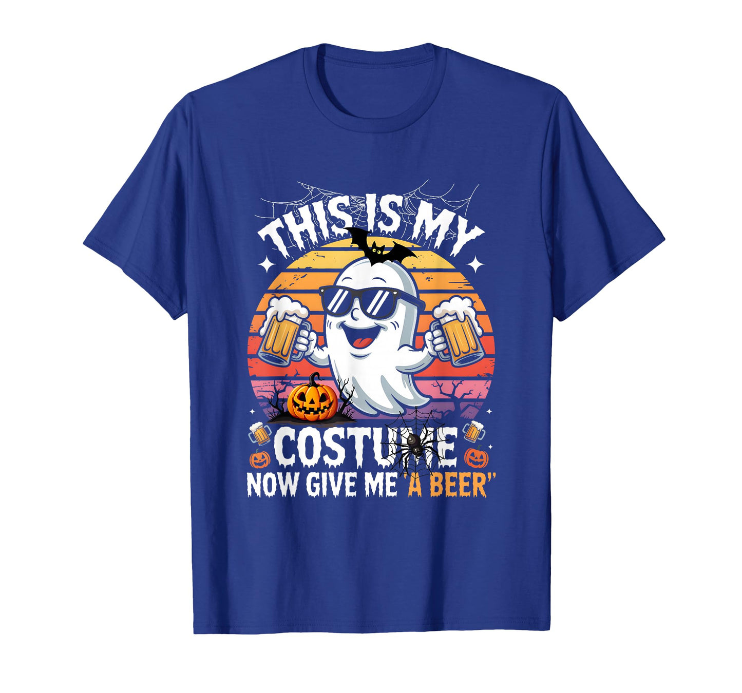 This is My Halloween Costumes Now Give Me A Beer Ghost Drunk T-Shirt