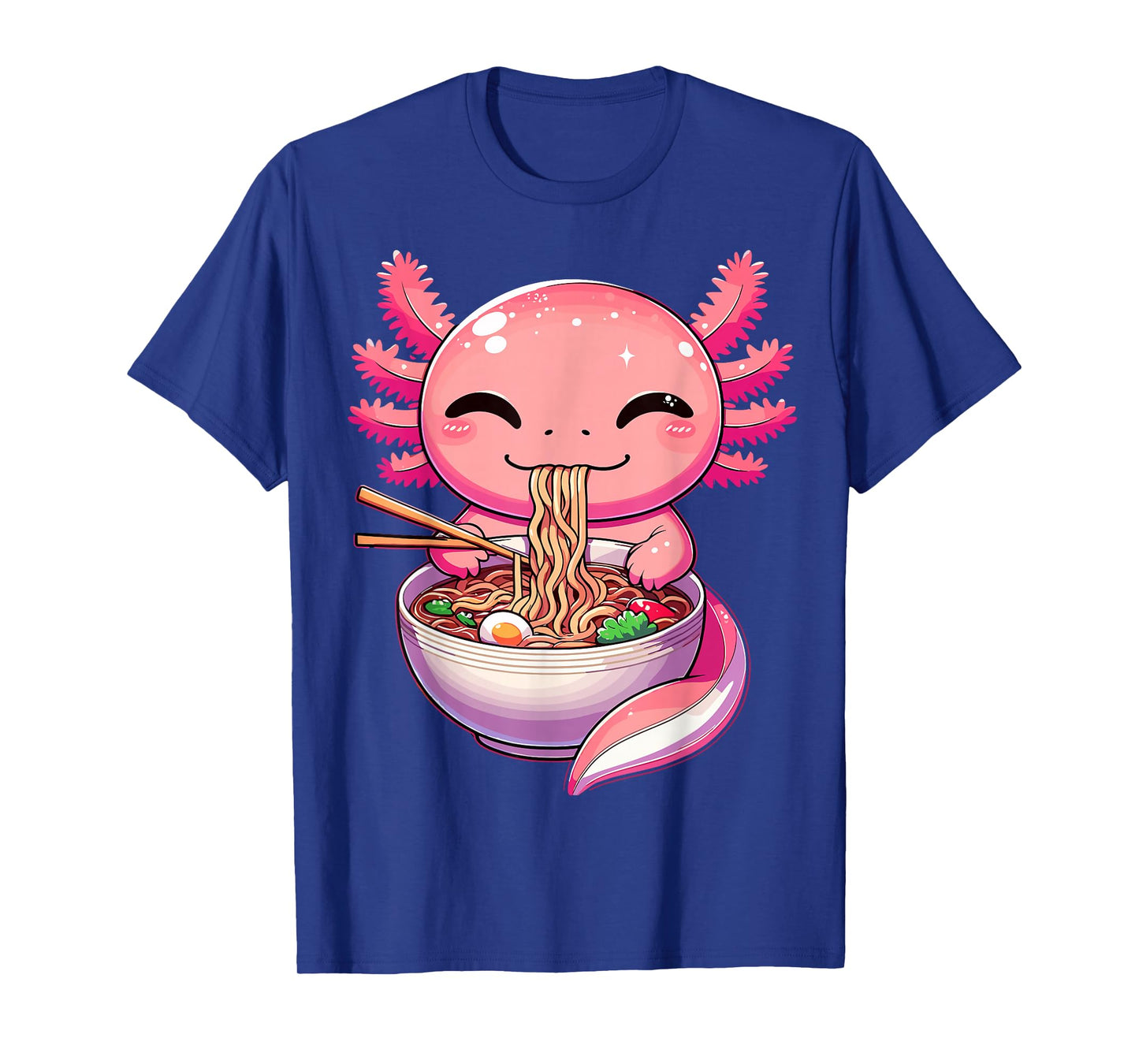 Axolotl Kawaii Anime Axolotl Ramen T-Shirt