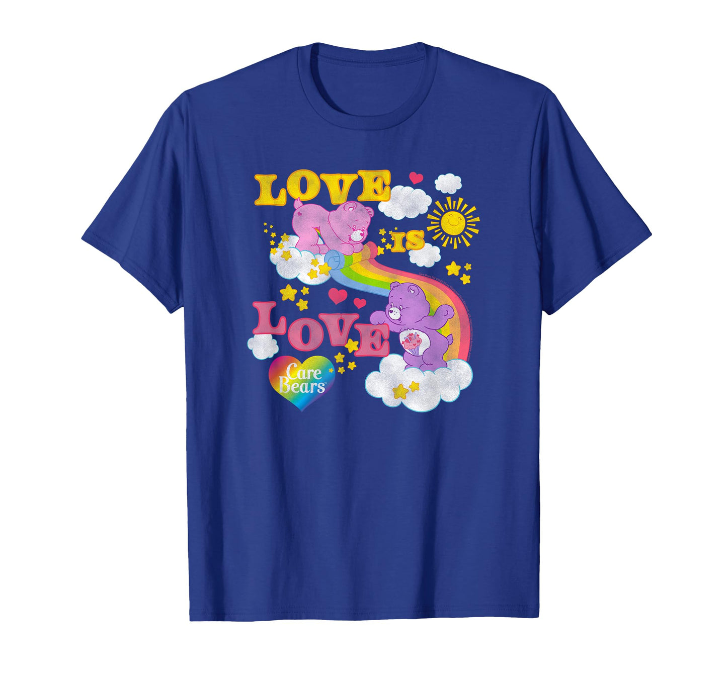 Care Bears Love is Love Rainbow Pride Retro Cartoon T-Shirt