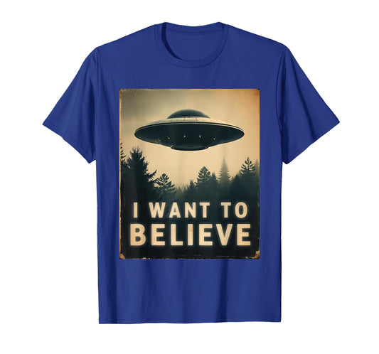 I Want To Believe Vintage Classic UFO UAP Dream Encounter T-Shirt
