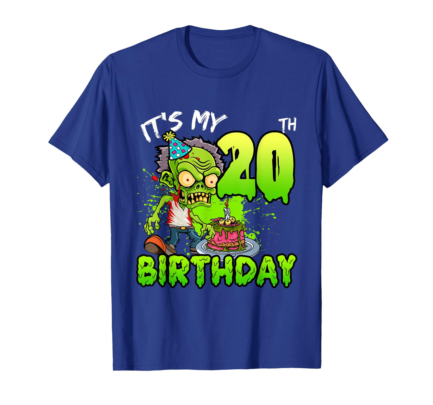 It's My 20th Birthday Zombie Lover 20 Year Old Boys Girls T-Shirt