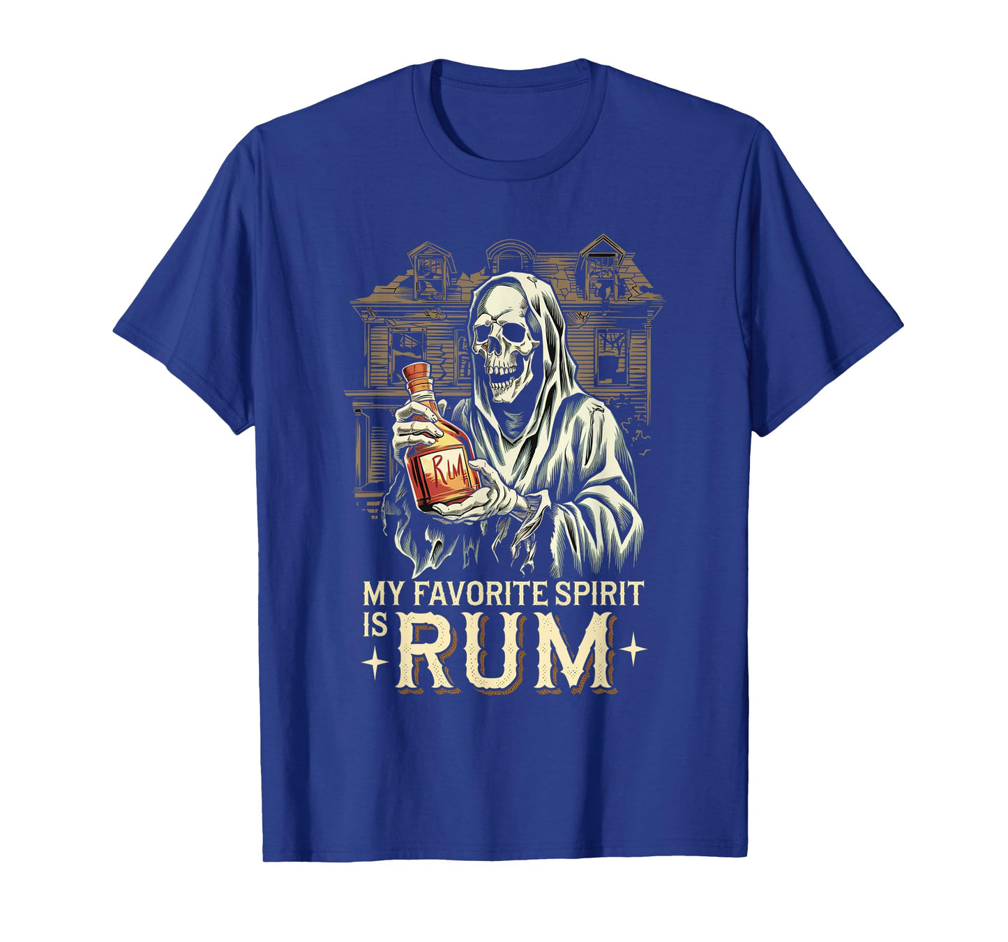 My Favorite Spirit Is Rum Ghost Halloween Rum T-Shirt