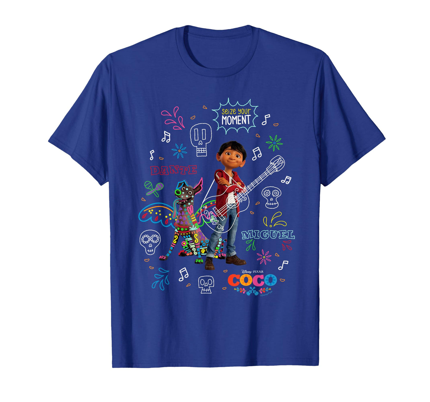Disney and Pixar's Coco Miguel and Dante Seize Your Moment T-Shirt