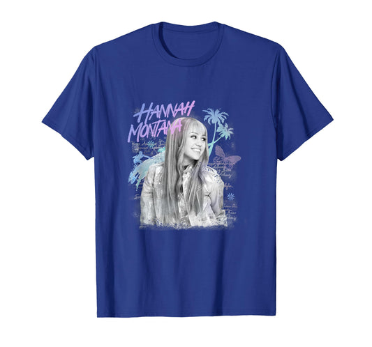Disney Hannah Montana Iconic Teen Idol Big Chest Portrait T-Shirt