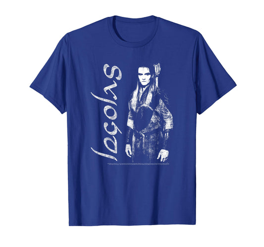 Lord of The Rings Legolas Distressed Poster T-Shirt