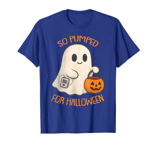 So Pumped for Halloween Cute Boo Ghost Diabetes Awareness T-Shirt