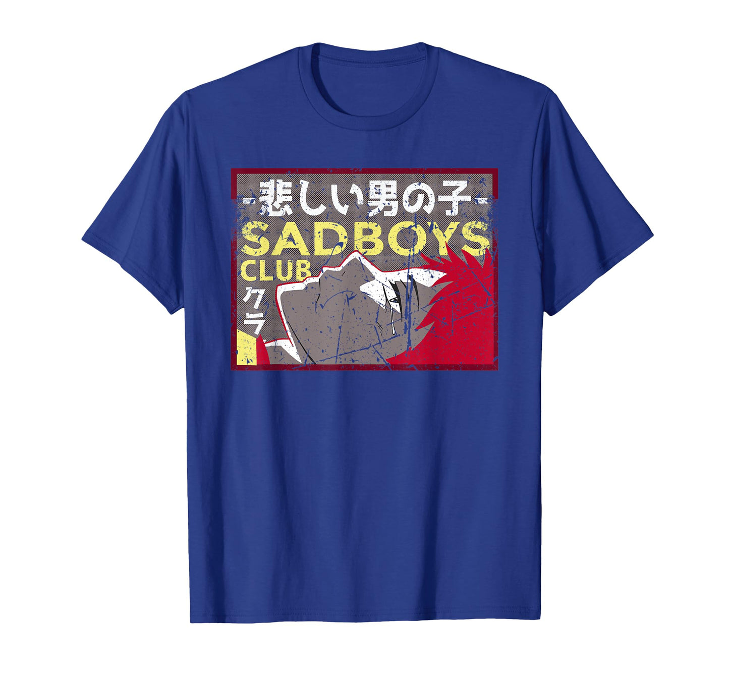 Sad Boys Club Anime Vintage Japanese Design T-Shirt