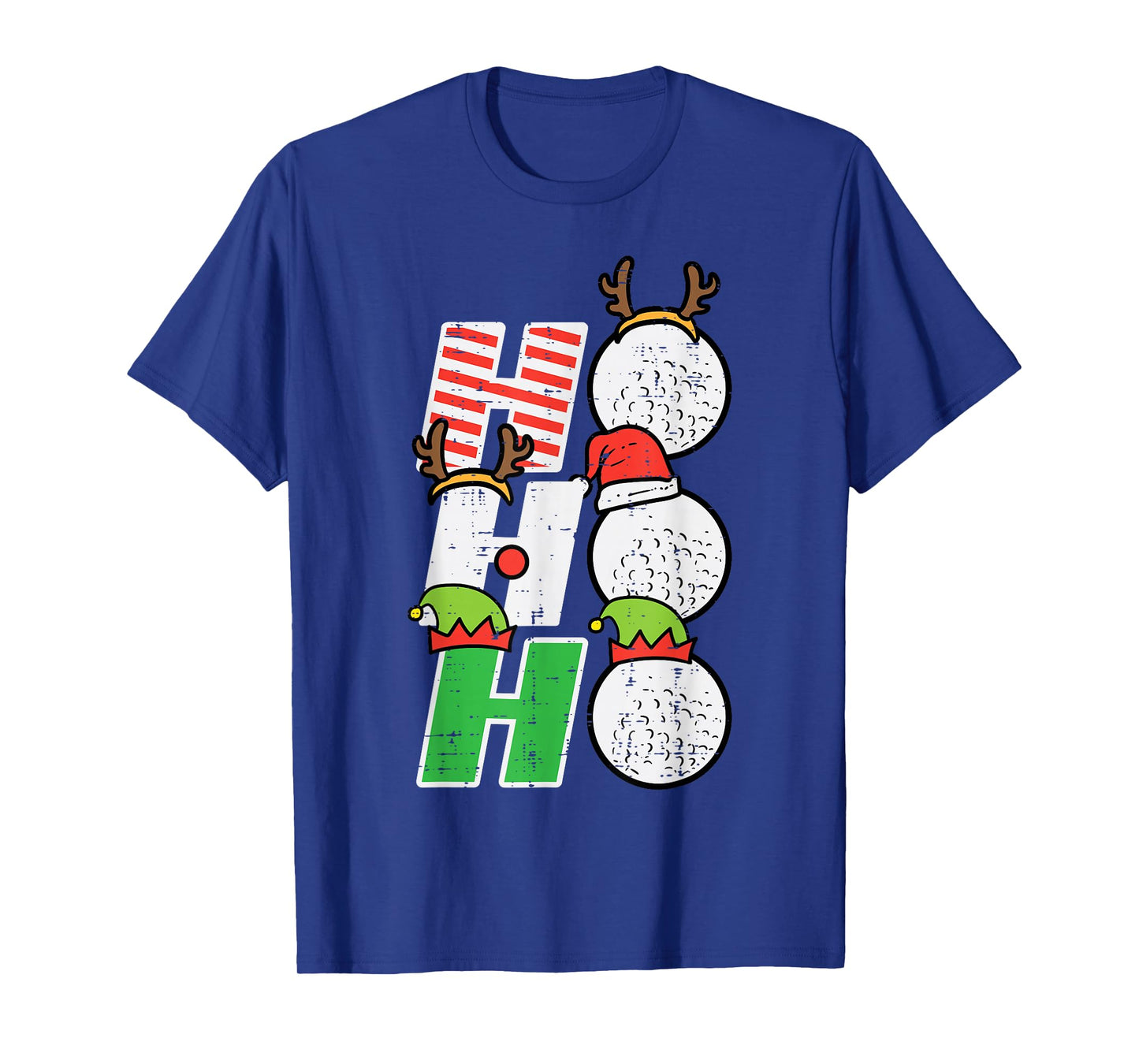Christmas Golf Ho Ho Ho Funny Xmas Golfing Sports Golfer Men T-Shirt