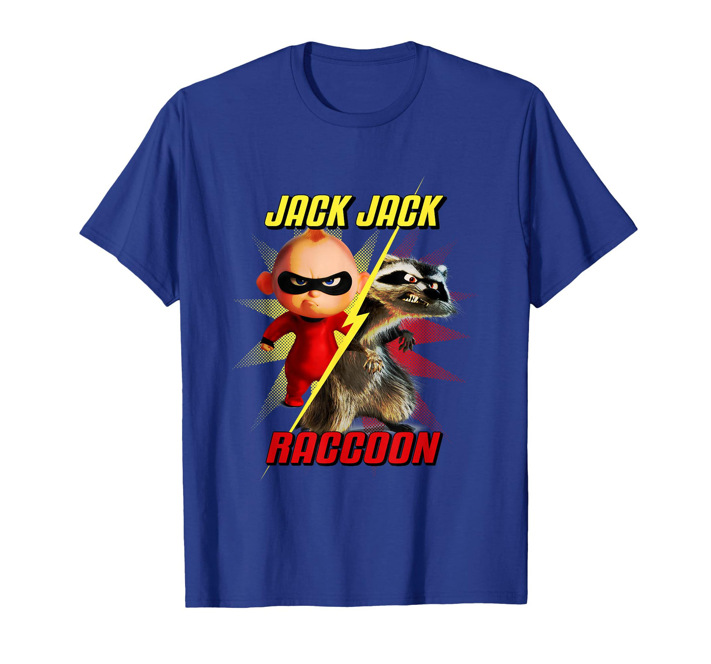 Disney Pixar The Incredibles 2 Jack-Jack vs. Raccoon Retro T-Shirt