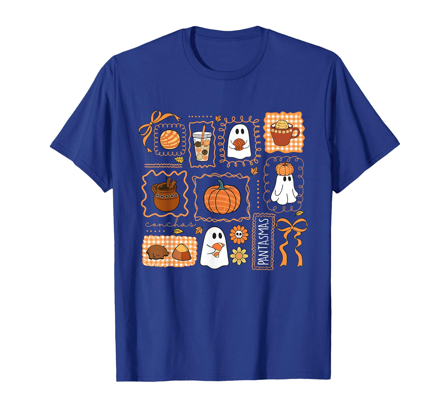 Pantasmas Ghost Funny Spooky Conchas Mexican Ghost Halloween T-Shirt
