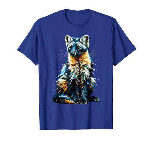 Polygon Art Pine Marten Pine Martens T-Shirt