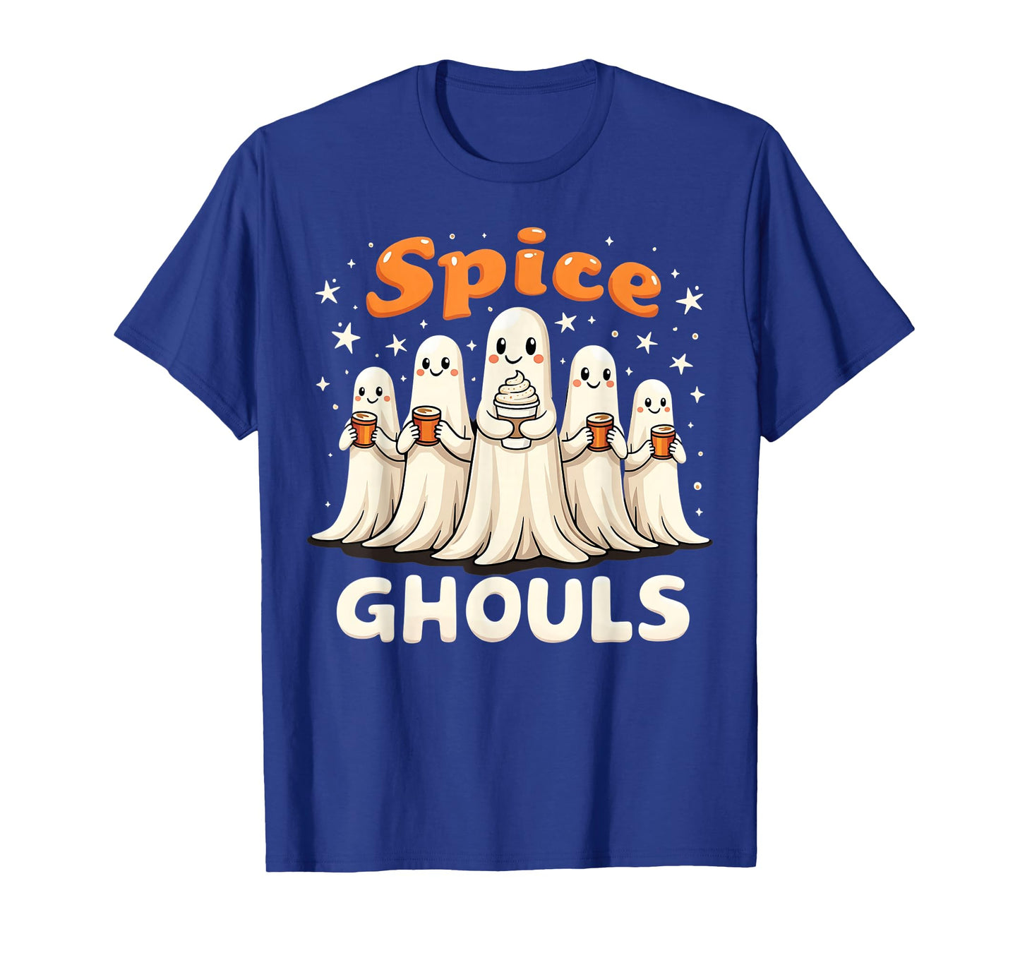 Spice Ghouls Funny Halloween Ghost Pumpkin Women Graphic T-Shirt