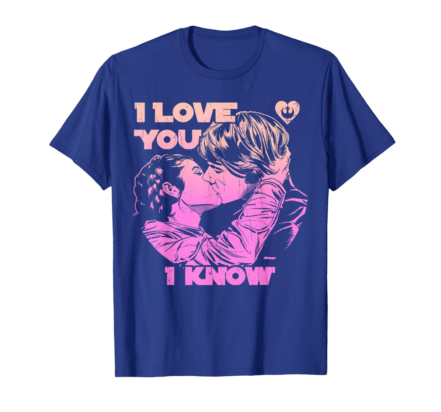 Star Wars Han Leia THE KISS "I Love You. - I Know.." T-Shirt T-Shirt