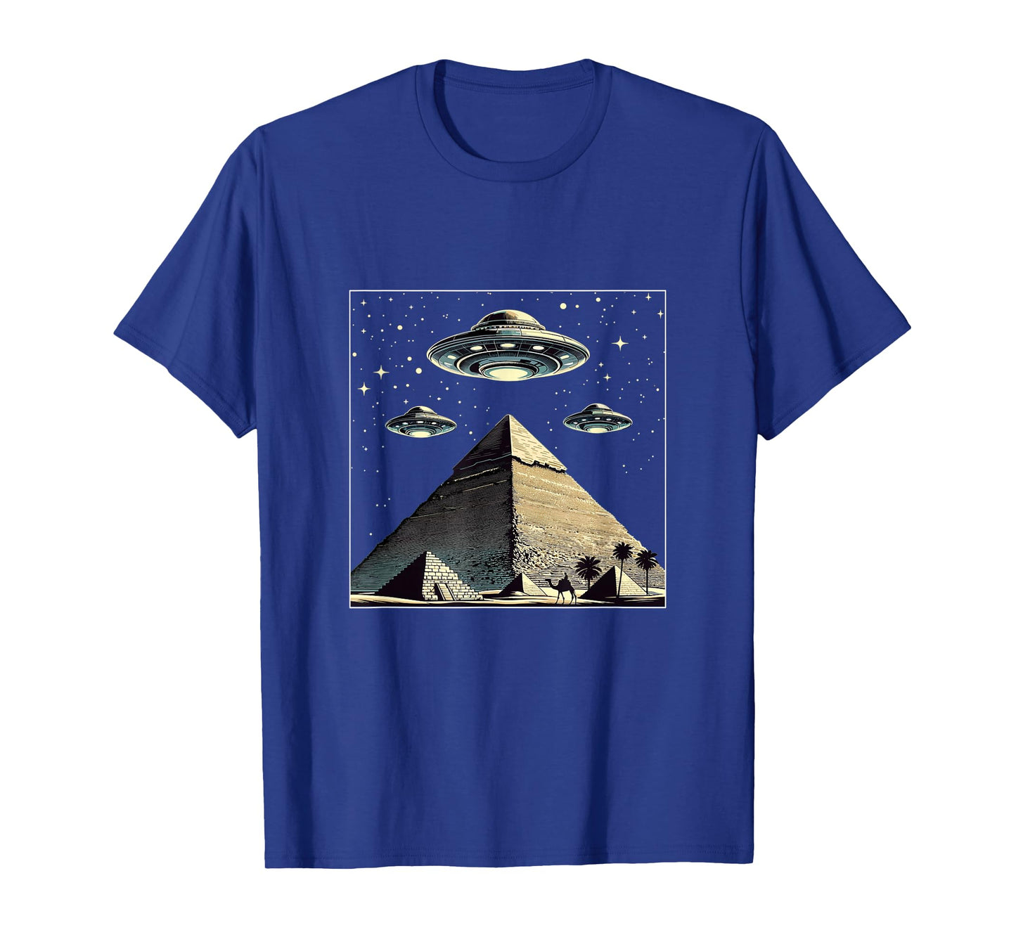 Alien Abduction Egyptian Pyramids UFO Egyptian T-Shirt