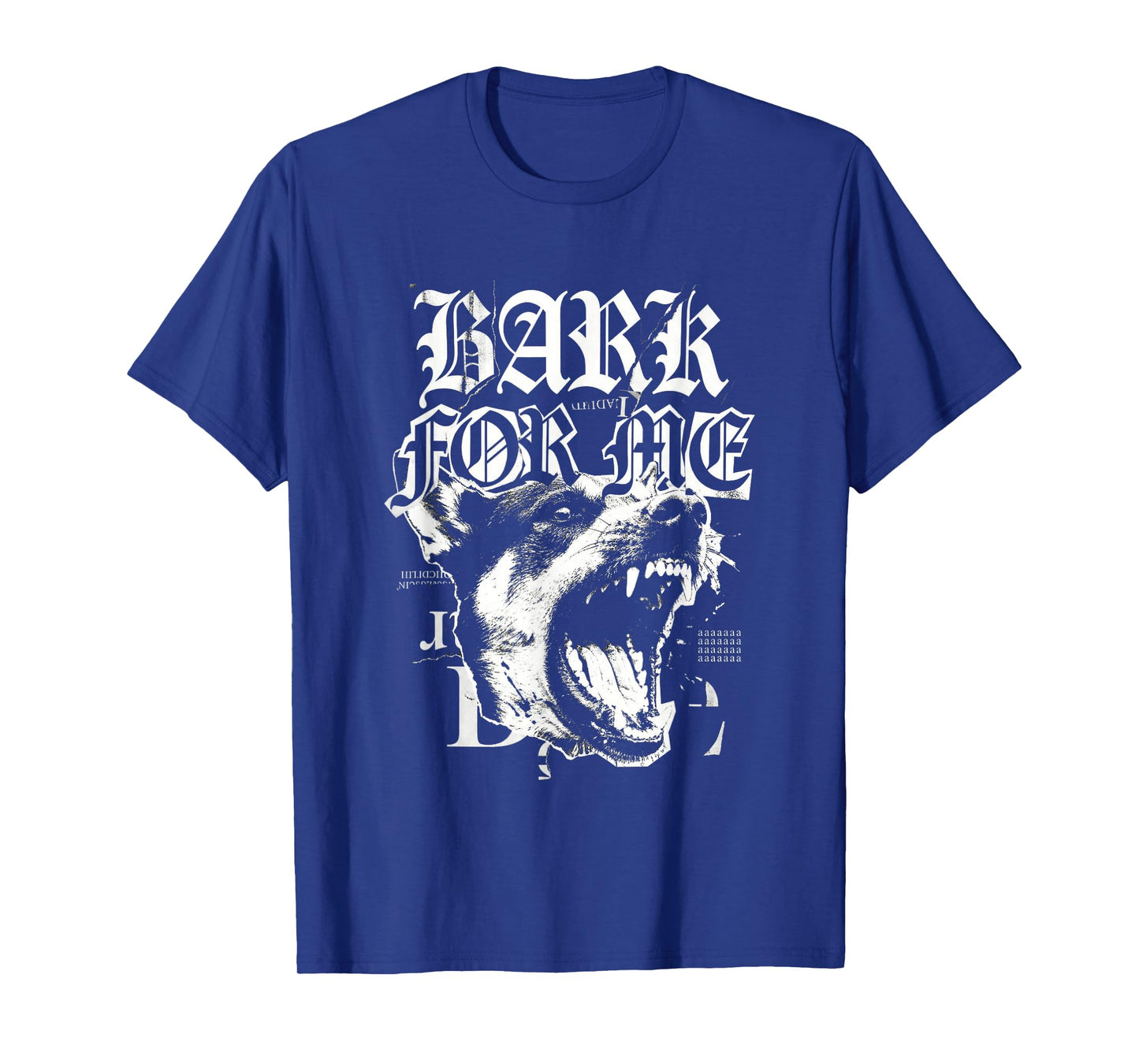 Bark for Me Snarling Wolf Gothic Grunge Edgy Aesthetic T-Shirt