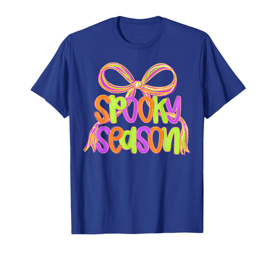 Spooky Season Coquette Bow Happy Halloween Trick Or Treat T-Shirt