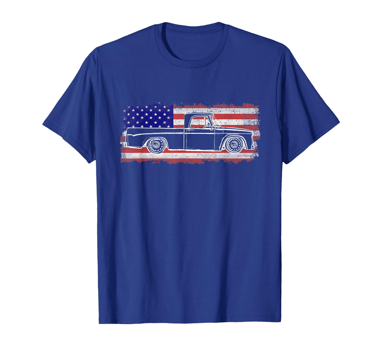 Vintage Sweptline Truck USA Flag T Shirt Slammed Bagged T-Shirt for Women Kids Men