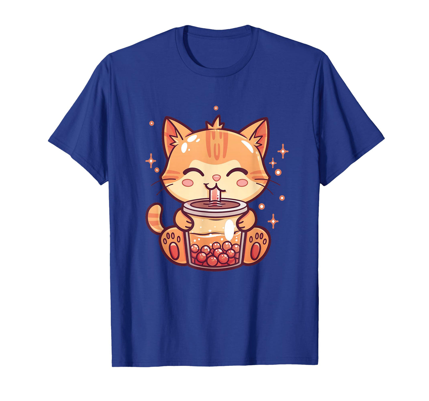 Cute Cat Boba Tea Bubble Tea Anime Kawaii Neko T-Shirt