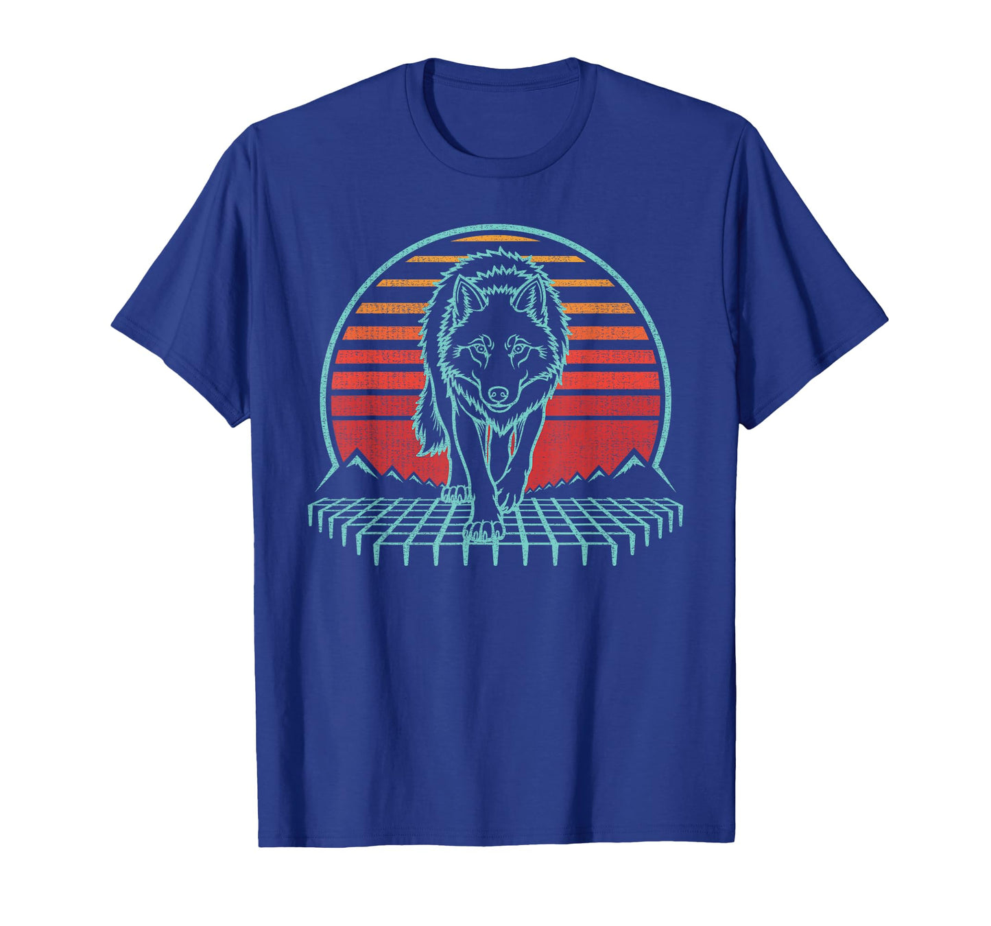 Wolf Lover Animal Retro Vintage 80s T-Shirt