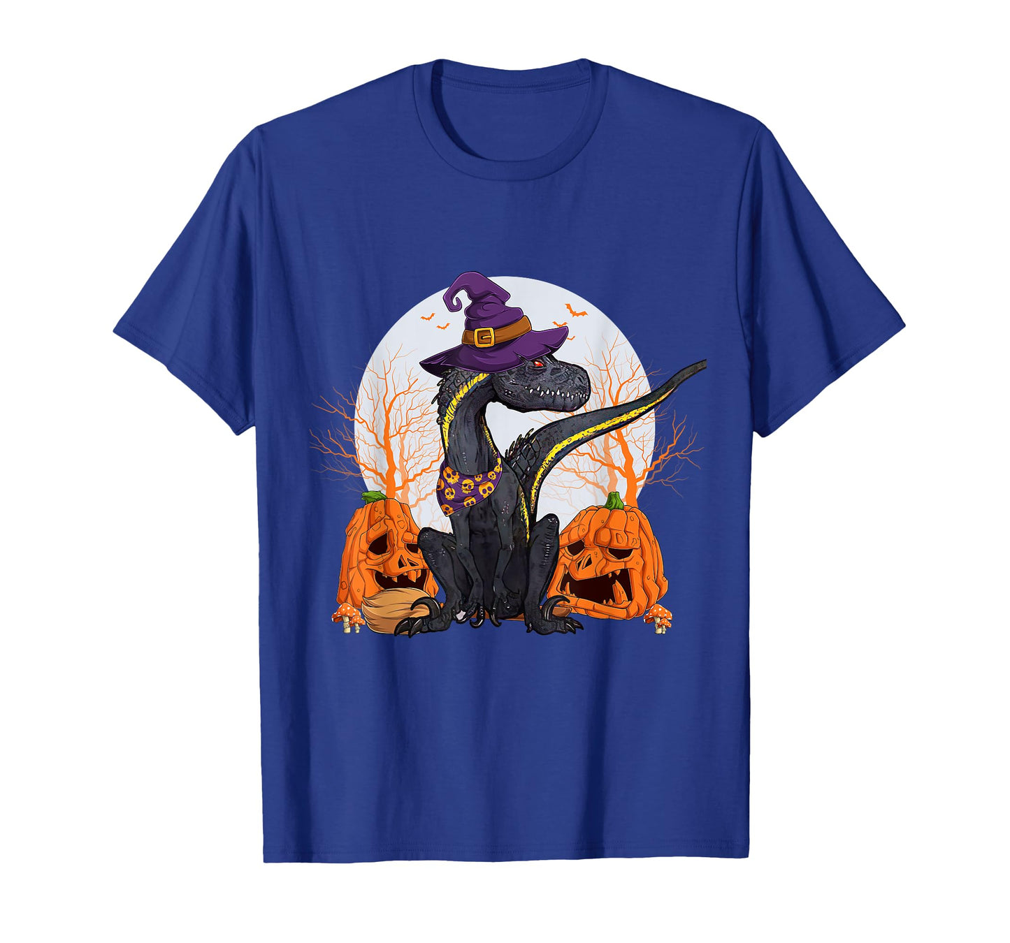 Indoraptor Halloween Cute Dinosaur and Pumpkin Funny Raptor T-Shirt