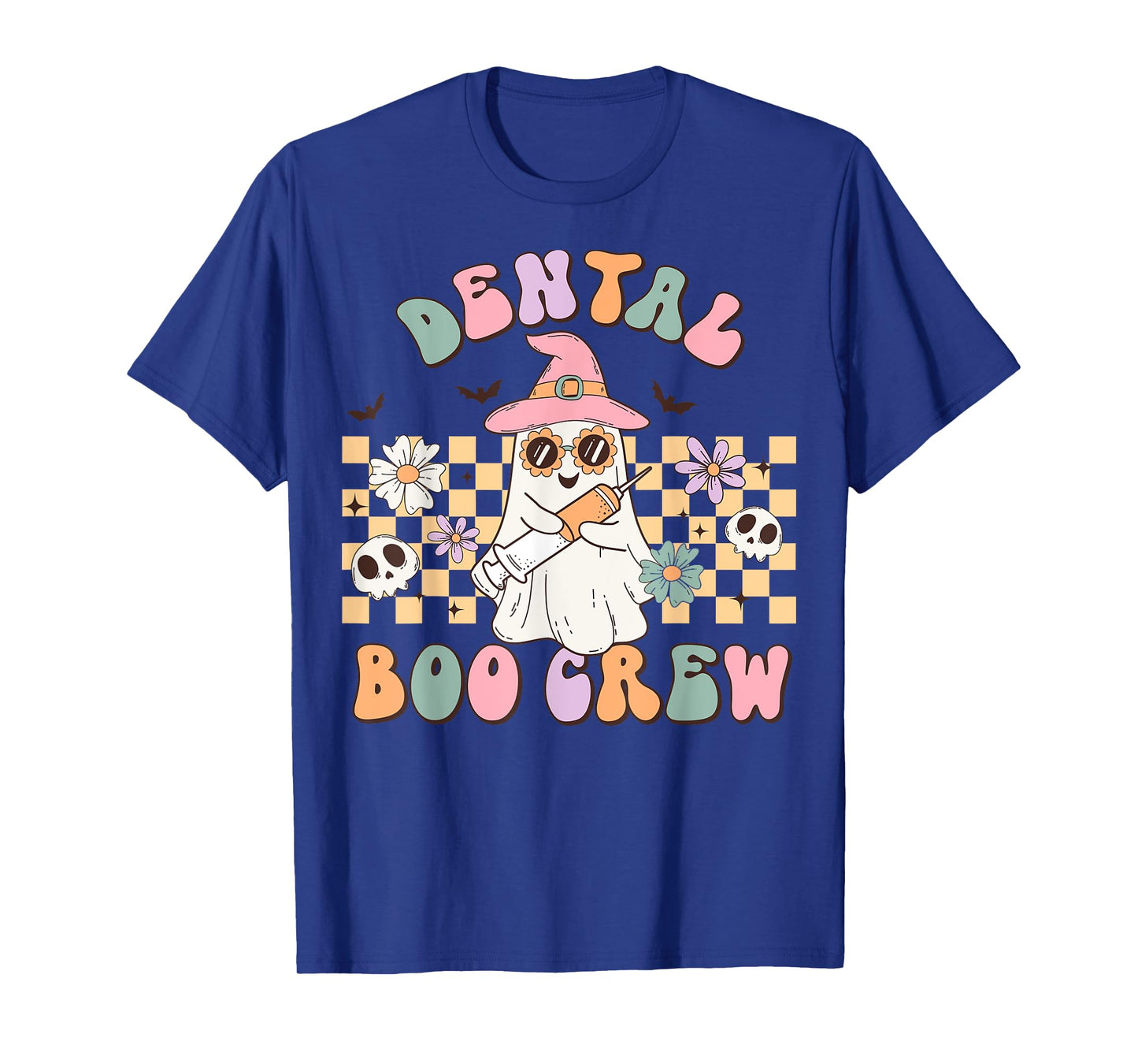 Dental Boo Crew Retro Halloween Dental Assistant T-Shirt