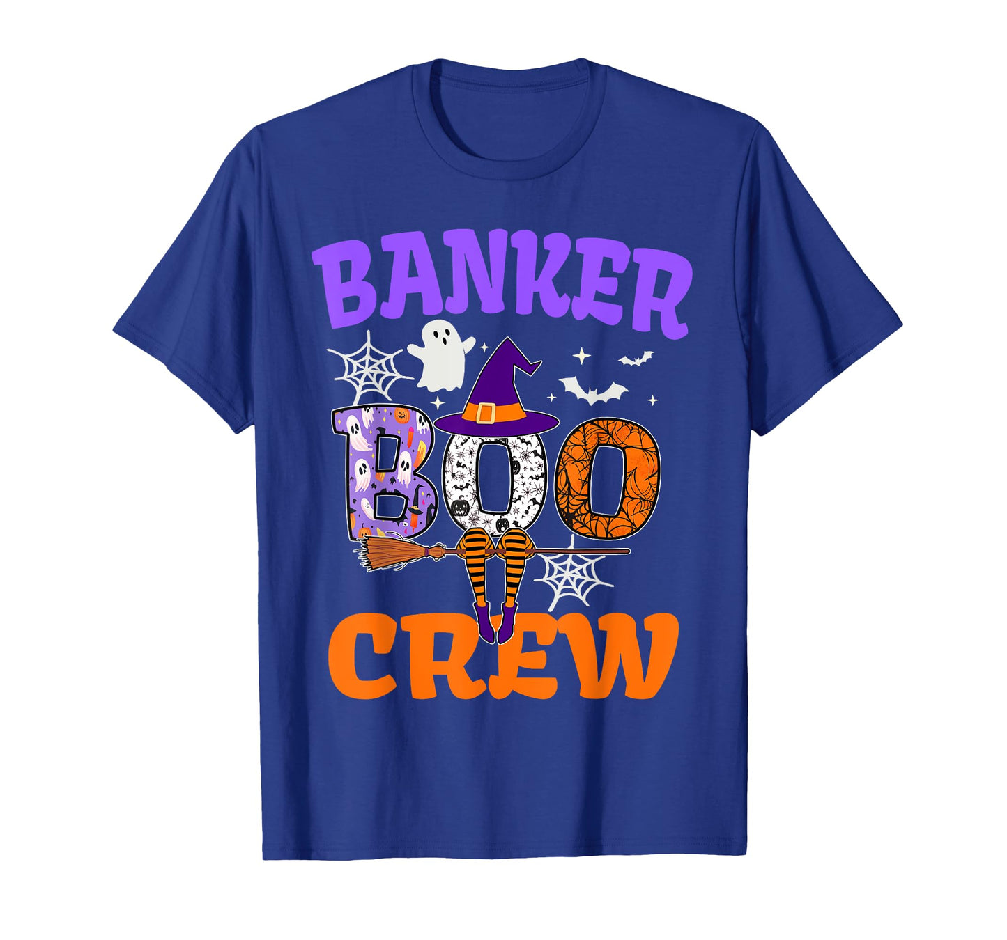 Banker Boo Crew Spooky Ghost Halloween Banking Squad Costume T-Shirt