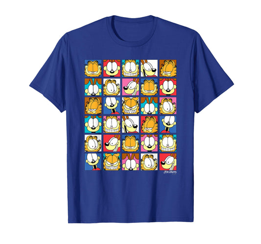 Garfield Expressions Collage Cartoon Cat T-Shirt