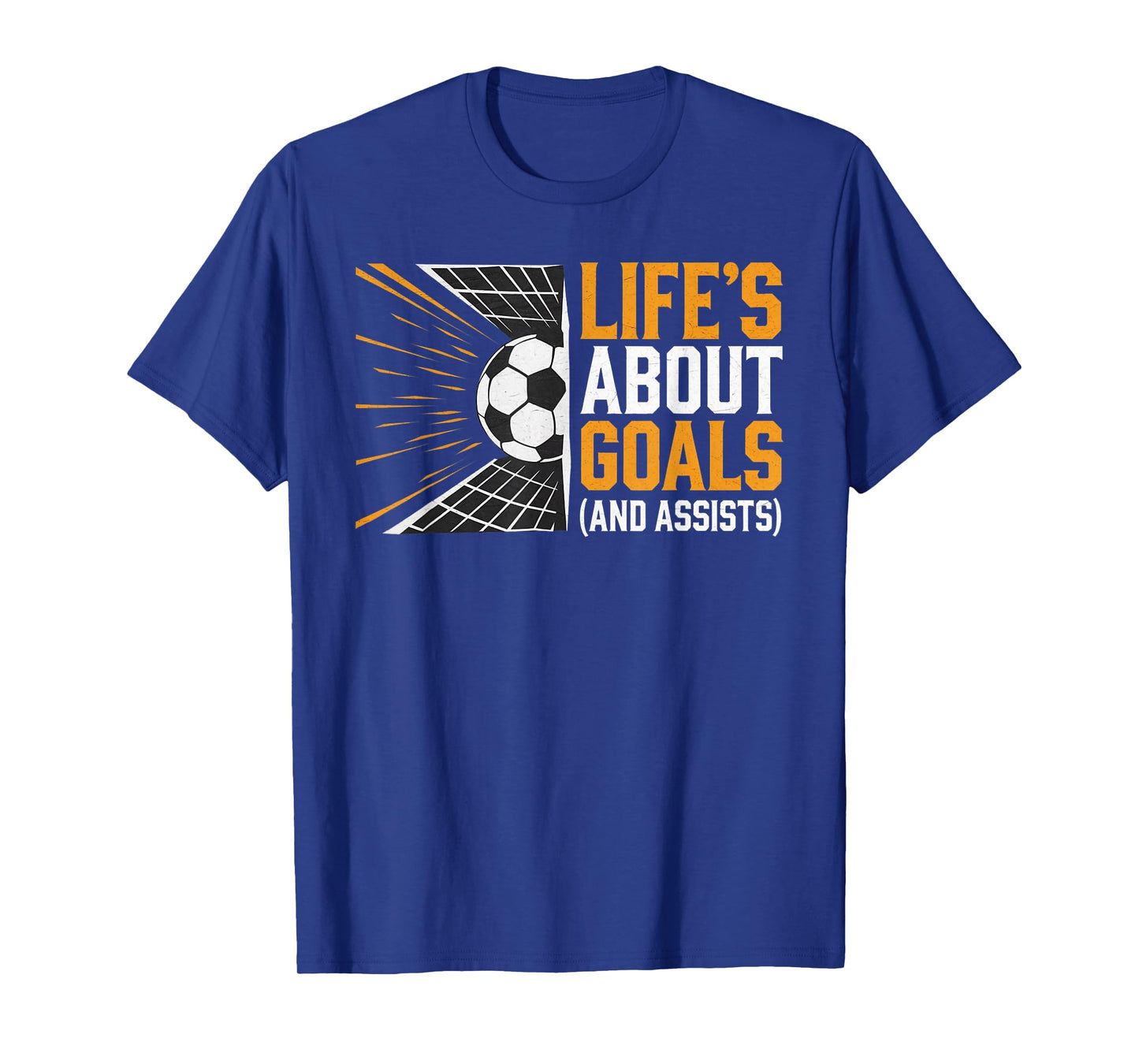 Funny Soccer Player and Coach Apparel Life's About Goals T-Shirt