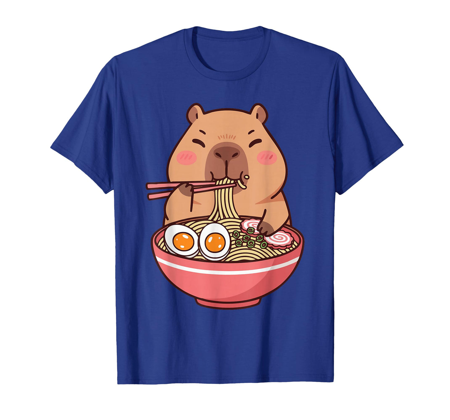 Cute Capybara Ramen Kawaii Kids Boys Girls Cool Anime Teen T-Shirt