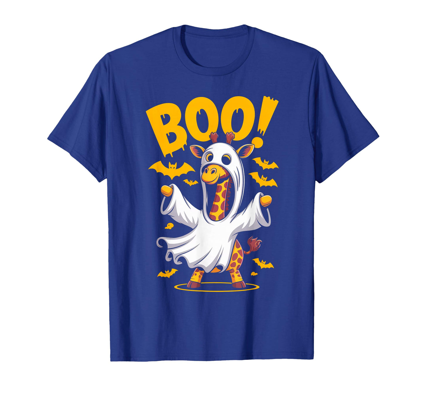 Funny Giraffe Ghost Costume Boo Halloween Outfit Gifts T-Shirt