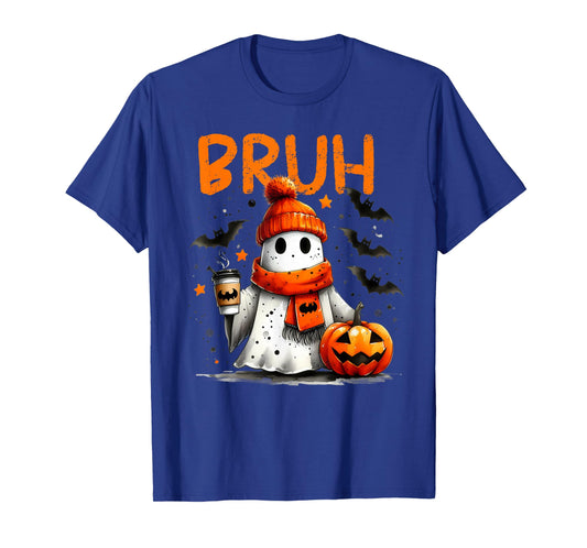 Halloween Bruh Crew Boo Ghost Kid Girl Boy Toddler Funny Bro T-Shirt