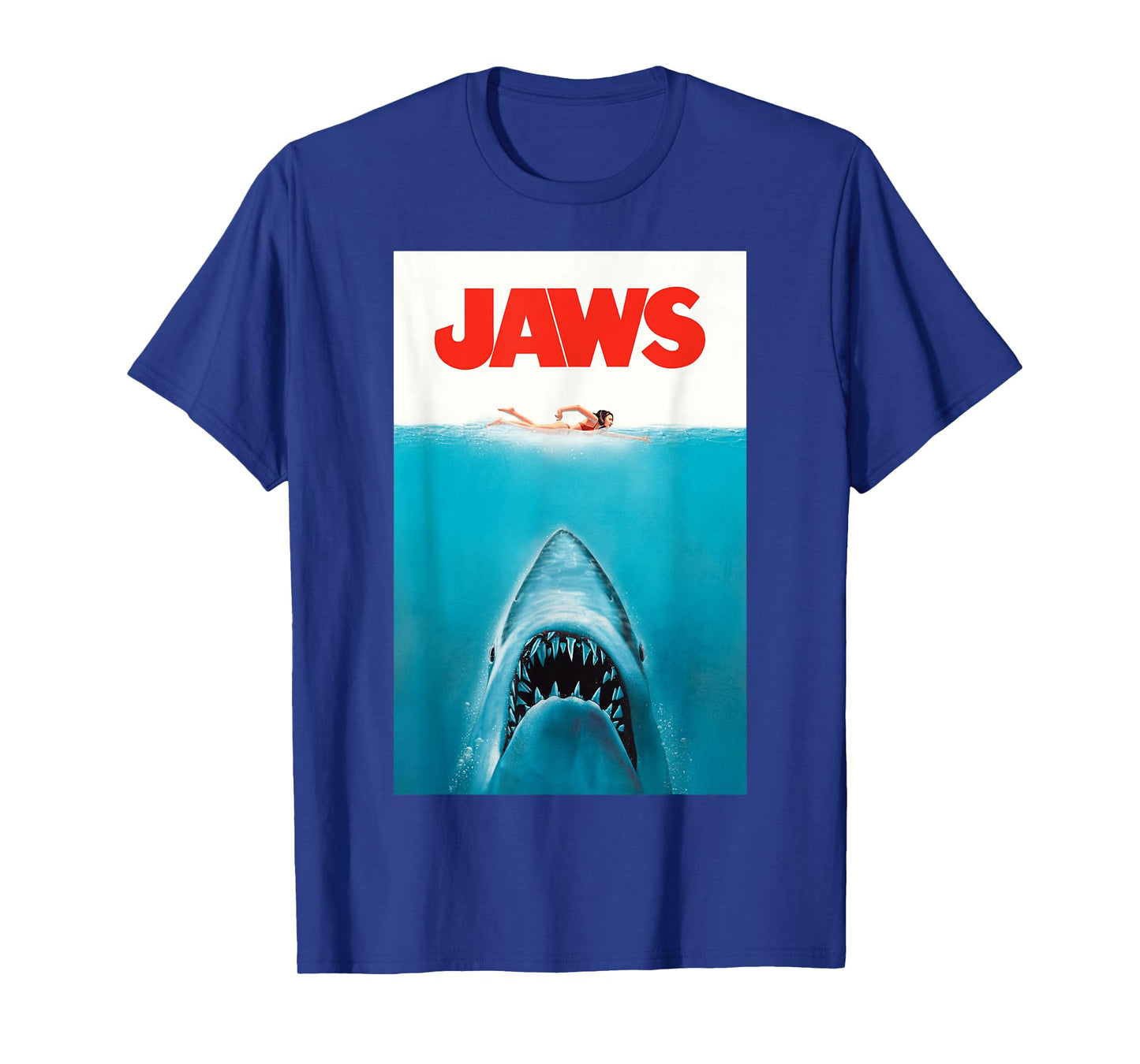 Jaws 50th Anniversary Poster Classic Front & Back T-Shirt