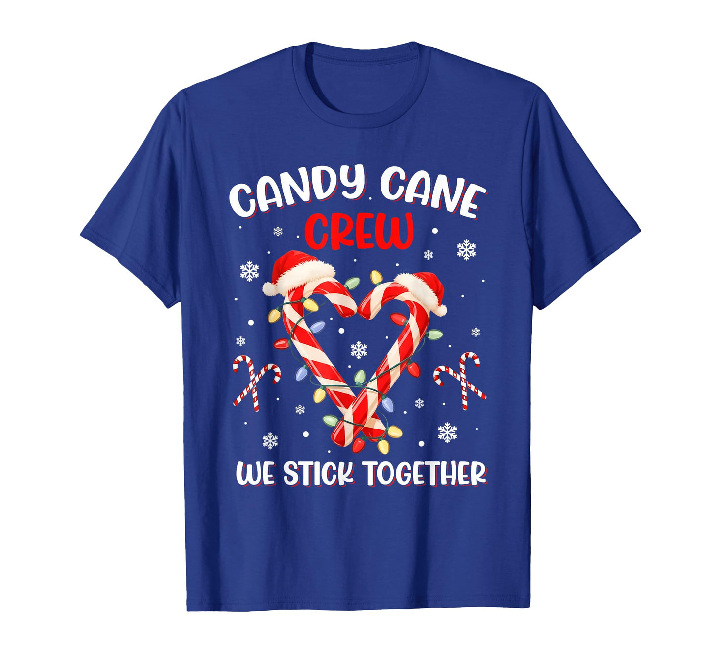 Christmas Candy Cane Heart Holiday Family Matching Pajama T-Shirt
