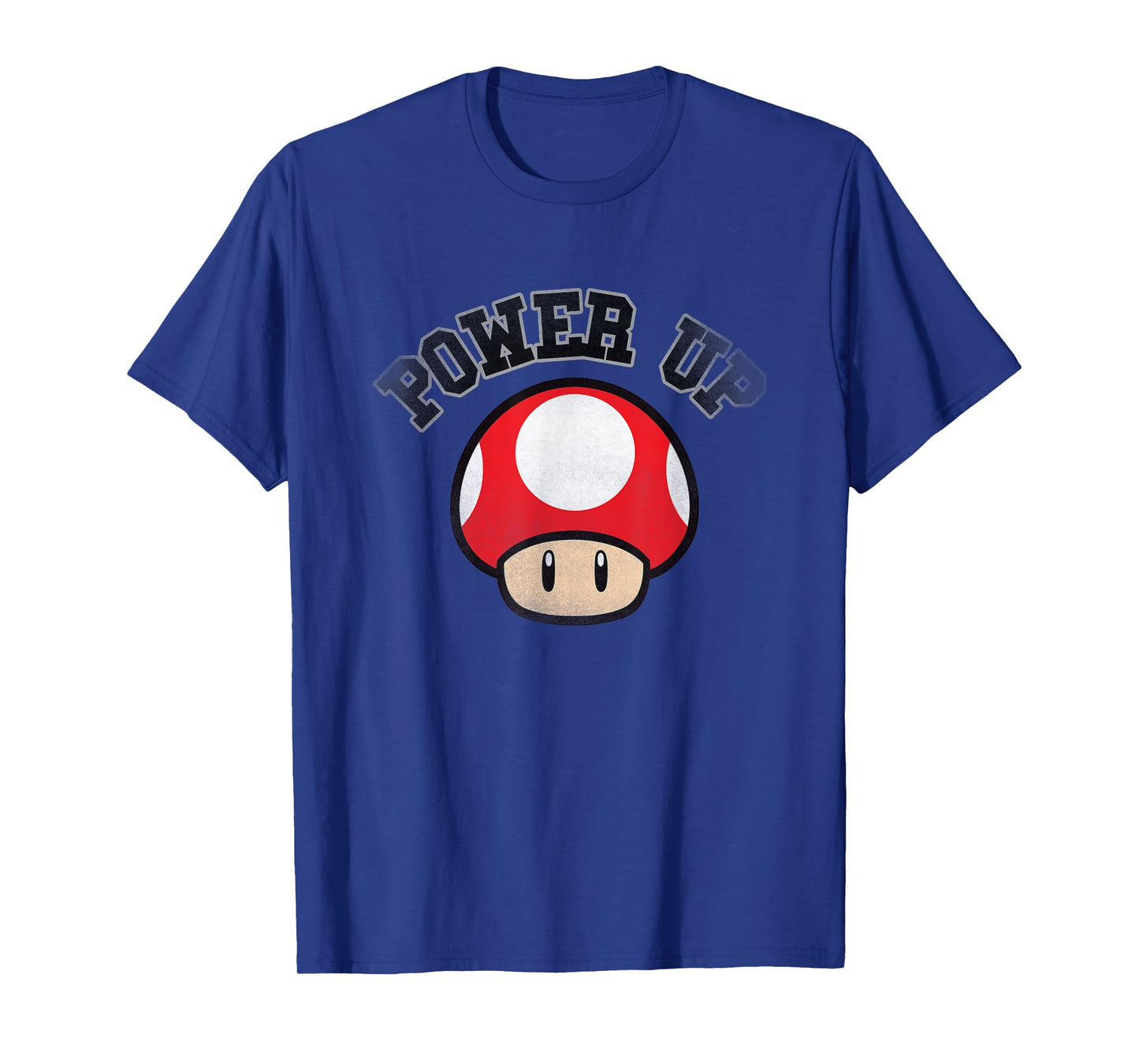 Super Mario Power Up Red Mushroom Distressed T-Shirt