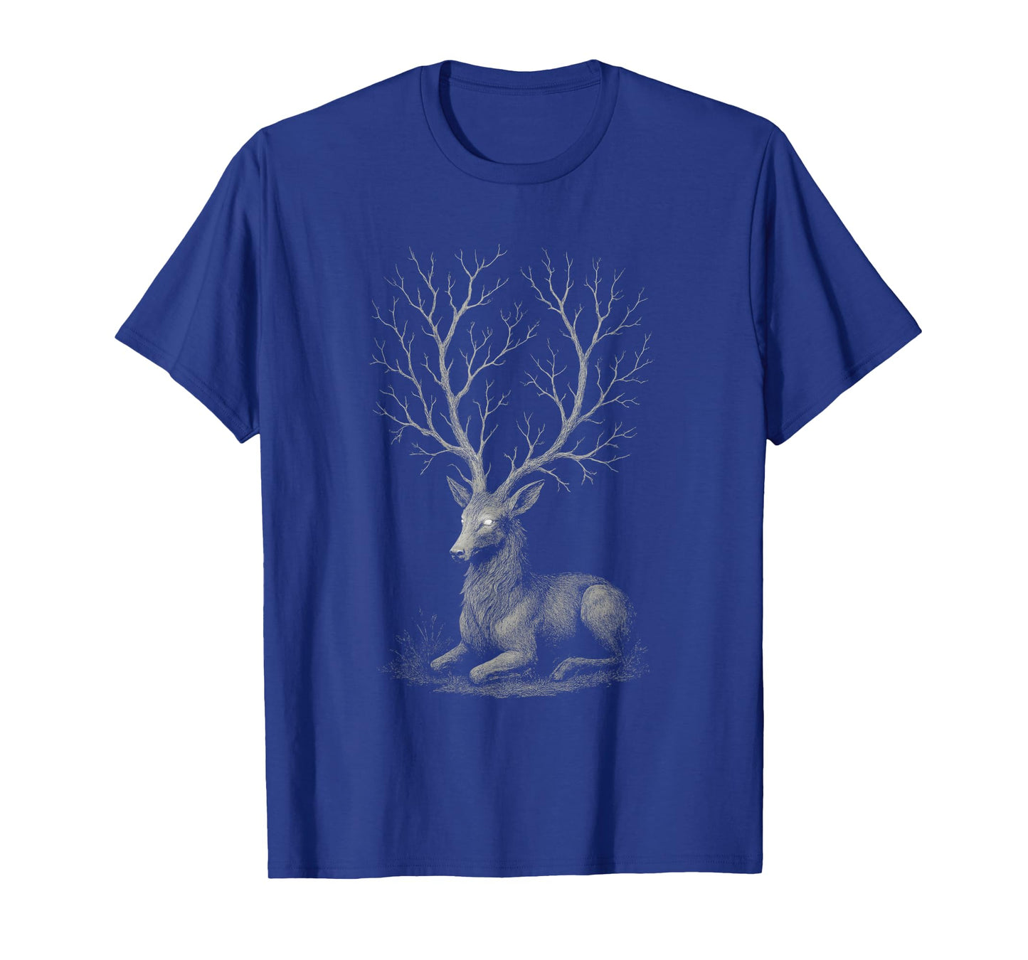Deer Forest Tree Antlers Dark Creepy Goth Alt Alternative T-Shirt