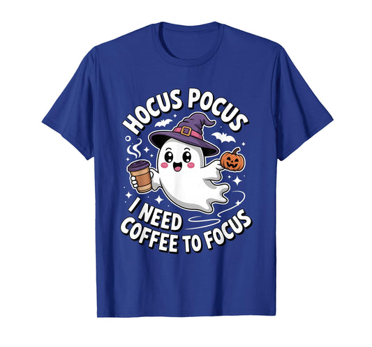 Hocus Pocus I Need Coffee to Focus Halloween T-Shirt