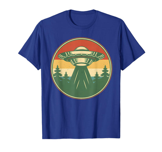 UFO Alien Vintage Retro T-Shirt
