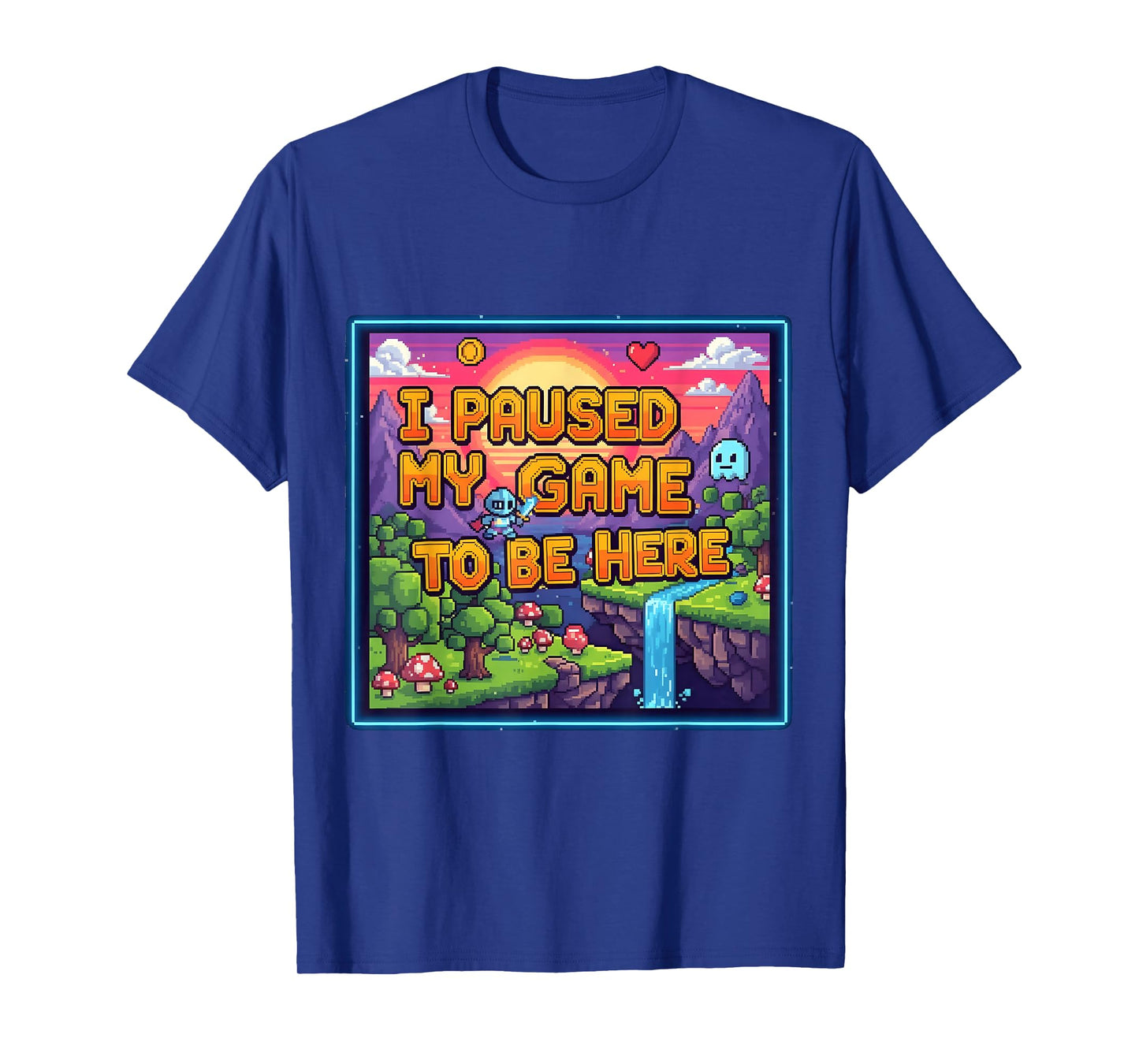 I Paused My Game to Be Here Retro Gamer Quote T-Shirt