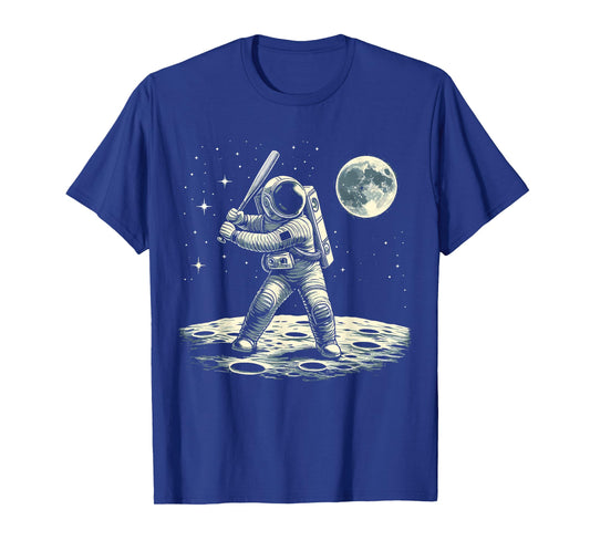 Astronaut Baseball in Space T-Shirt