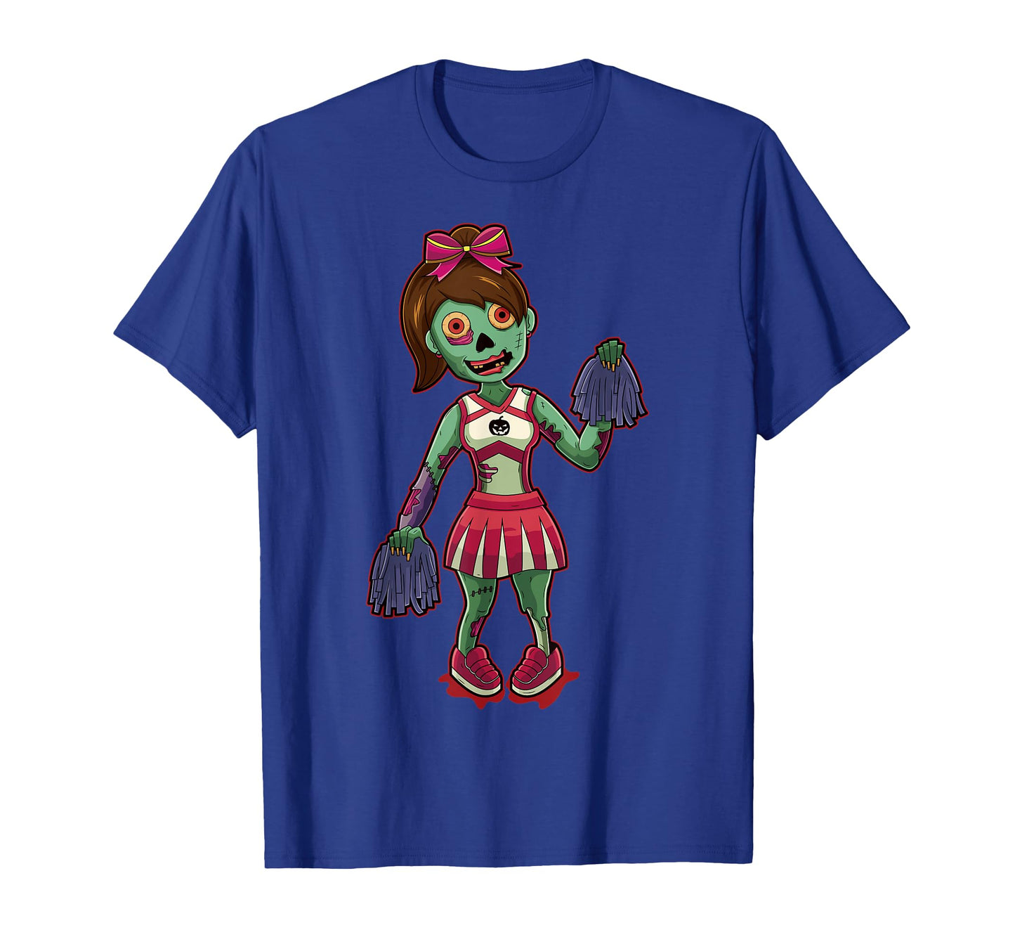 Zombie Girl Cheerleader Halloween Gift T-Shirt