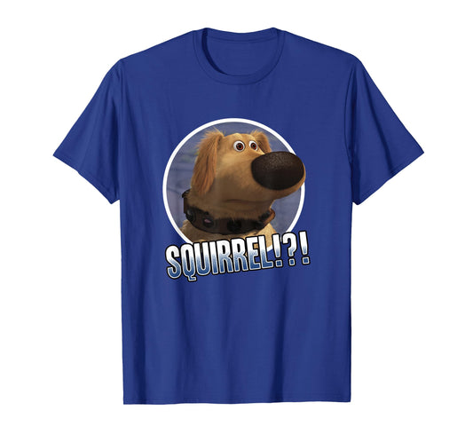 Disney Pixar Up Squirrel!?! Cute Dug Spaced Out Portrait T-Shirt