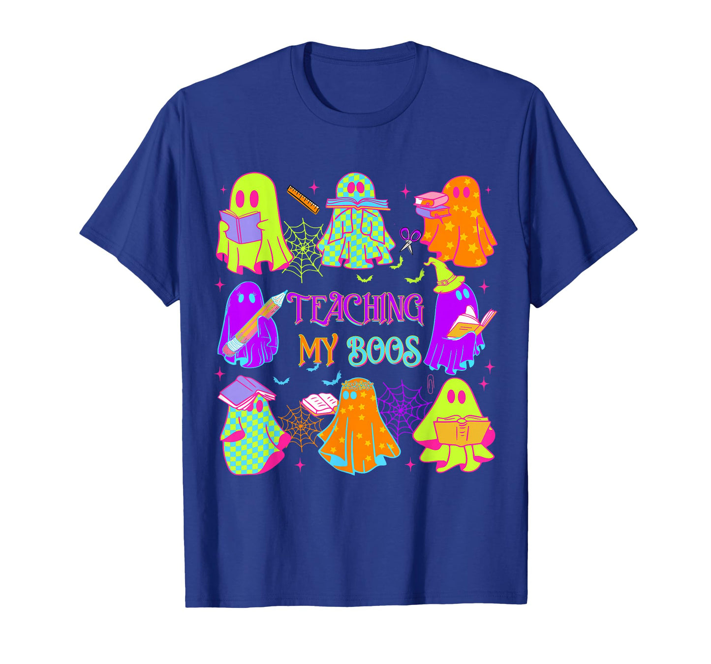 Teaching My Boos Ghost Halloween Teacher Spooky Season Women T-Shirt