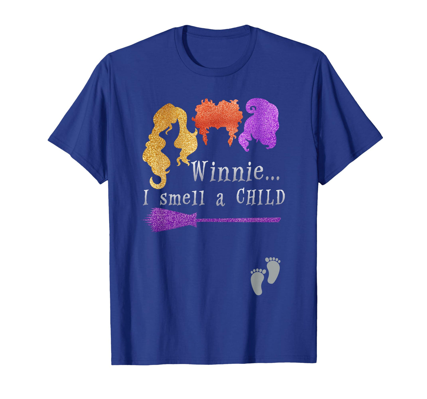 Pregnancy Halloween Costume For Women Winnie I Smell A Child T-Shirt